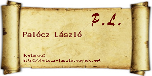 Palócz László névjegykártya