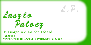laszlo palocz business card