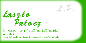 laszlo palocz business card